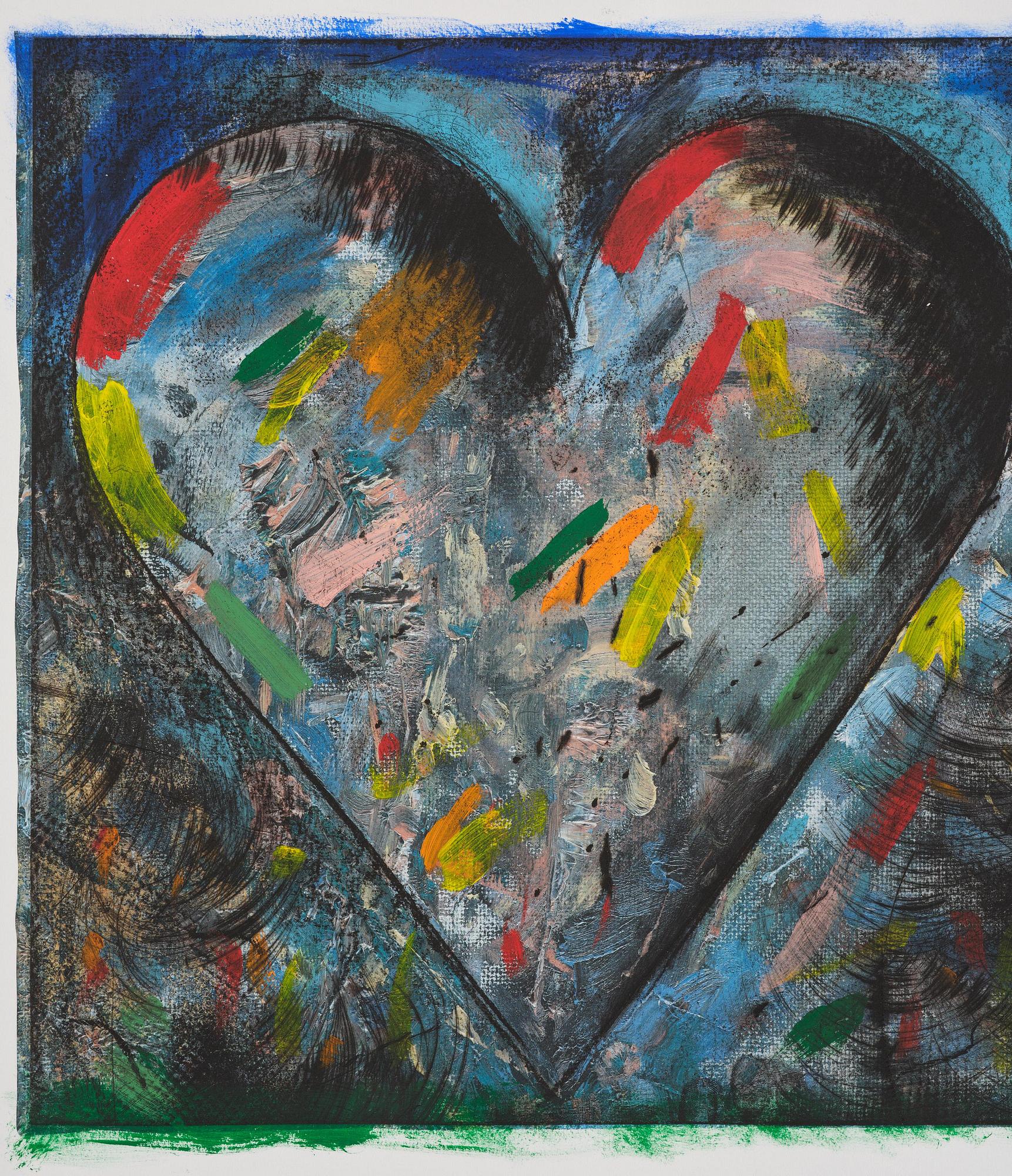 Jim Dine, "Two hearts for the moment".