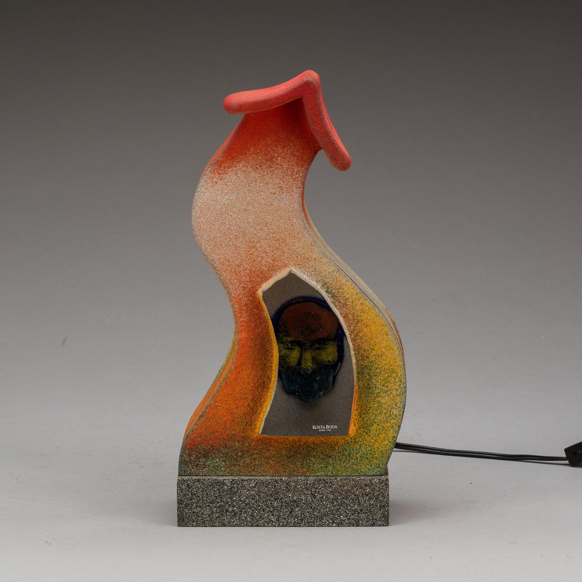 SKULPTUR, glas, Kjell Engman, Kosta Boda.
