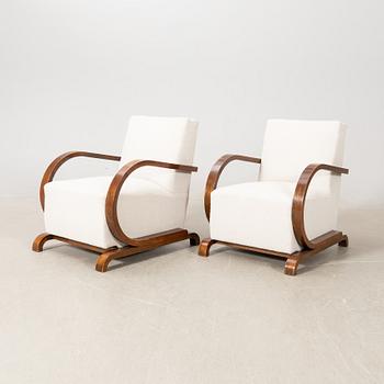 Fåtöljer ett par Art Deco 1900-talets första hälft.