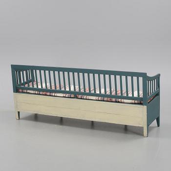 SOFFA/FÅLLBÄNK, allmoge, Blekinge, 1800-tal.