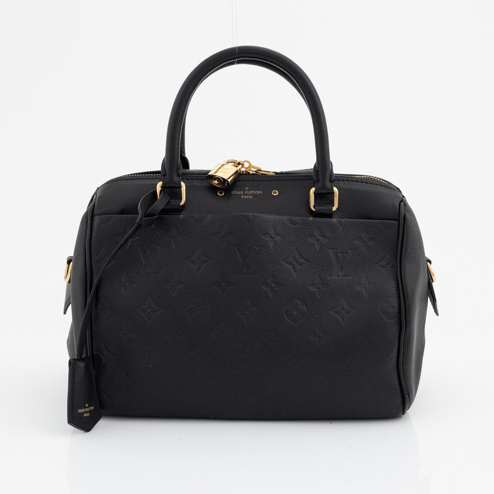Louis Vuitton, a black Monogram Empreinte leather 'Speedy 25' handbag, 2016.