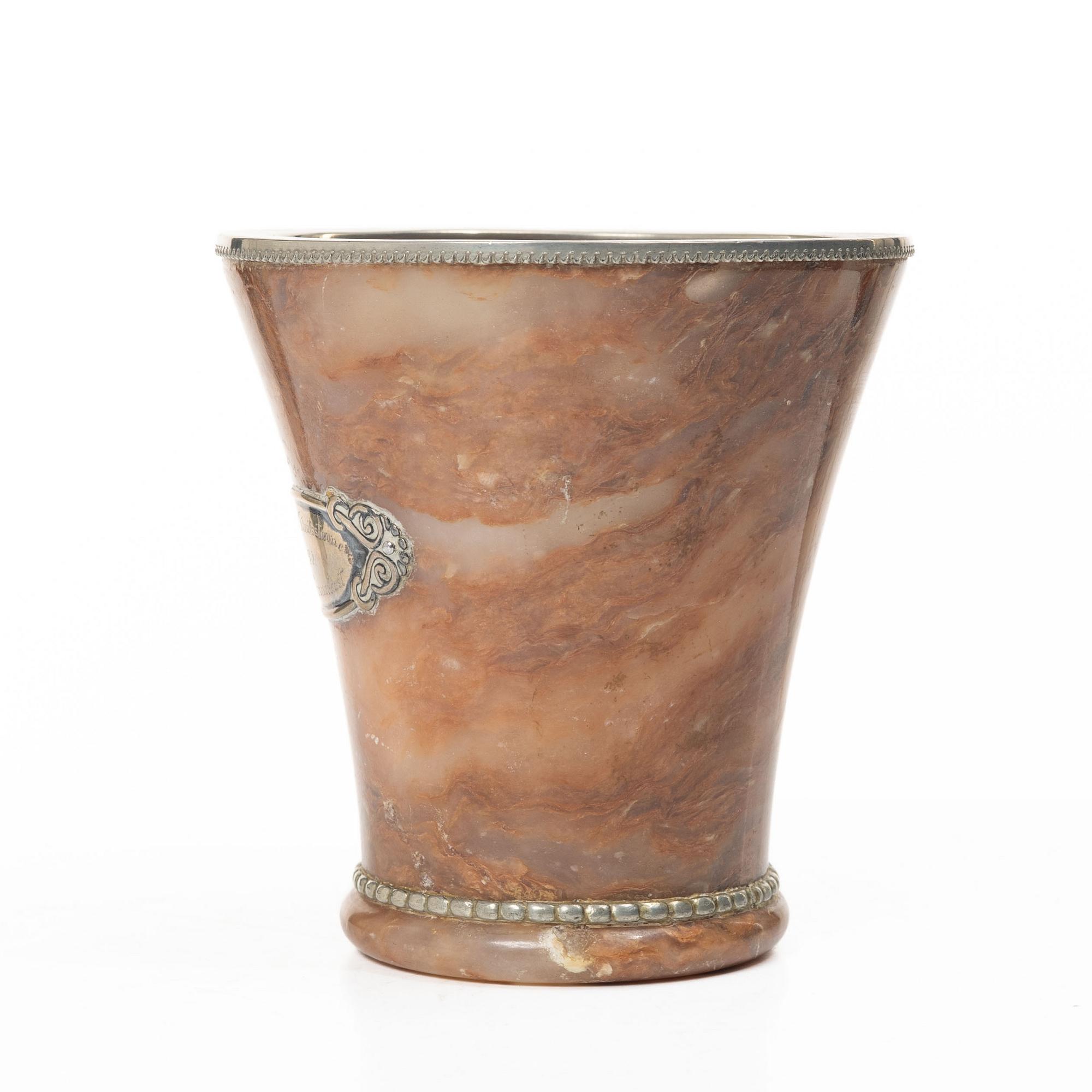Prize cup, third place in hammer throw, 1930.
