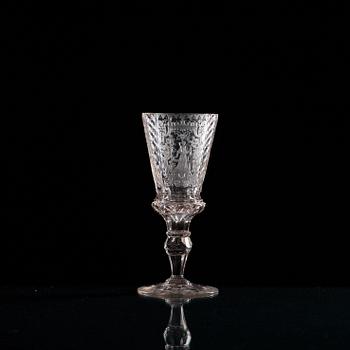 A Bohemian goblet, 18th Century.
