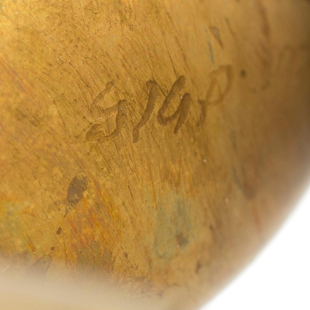 SIGURD PERSSON, a brass sculpture, signed SIGP.