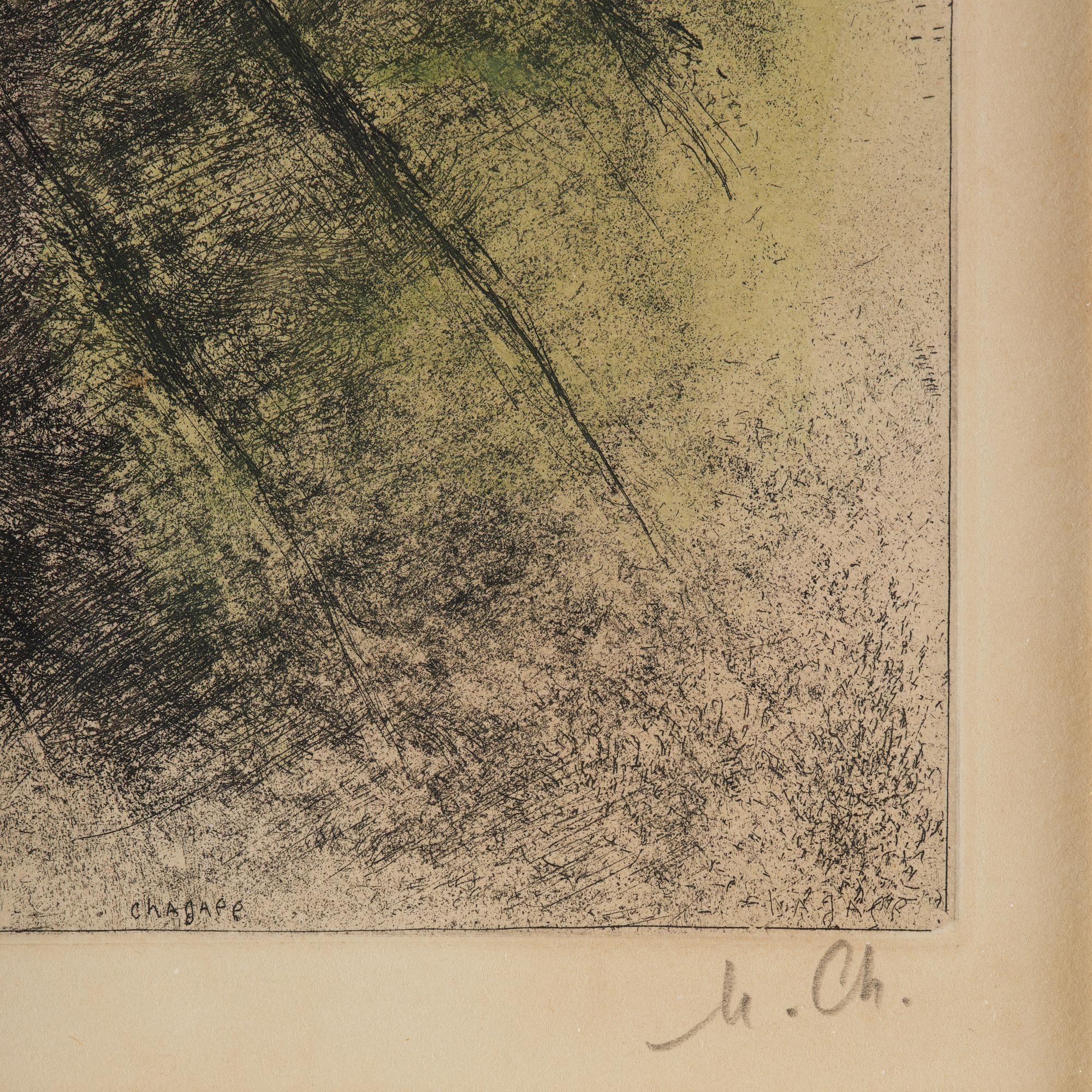 Marc Chagall, "L'Enfant ressuscité par Élie" ur "La Bible".