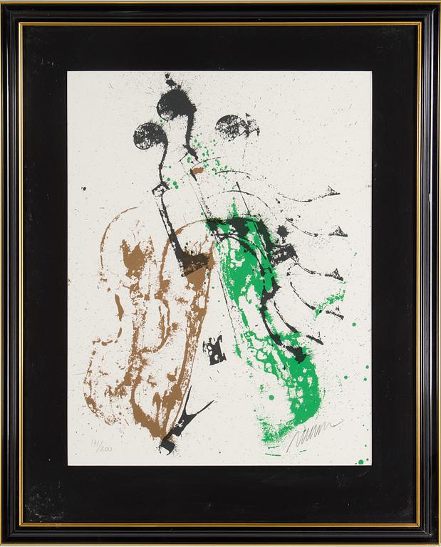 FERNANDEZ ARMAN, serigraph in colors, signed and numbered 171/200.