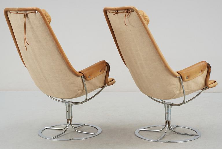 FÅTÖLJER, ett par, "Jetson" Bruno Mathsson.