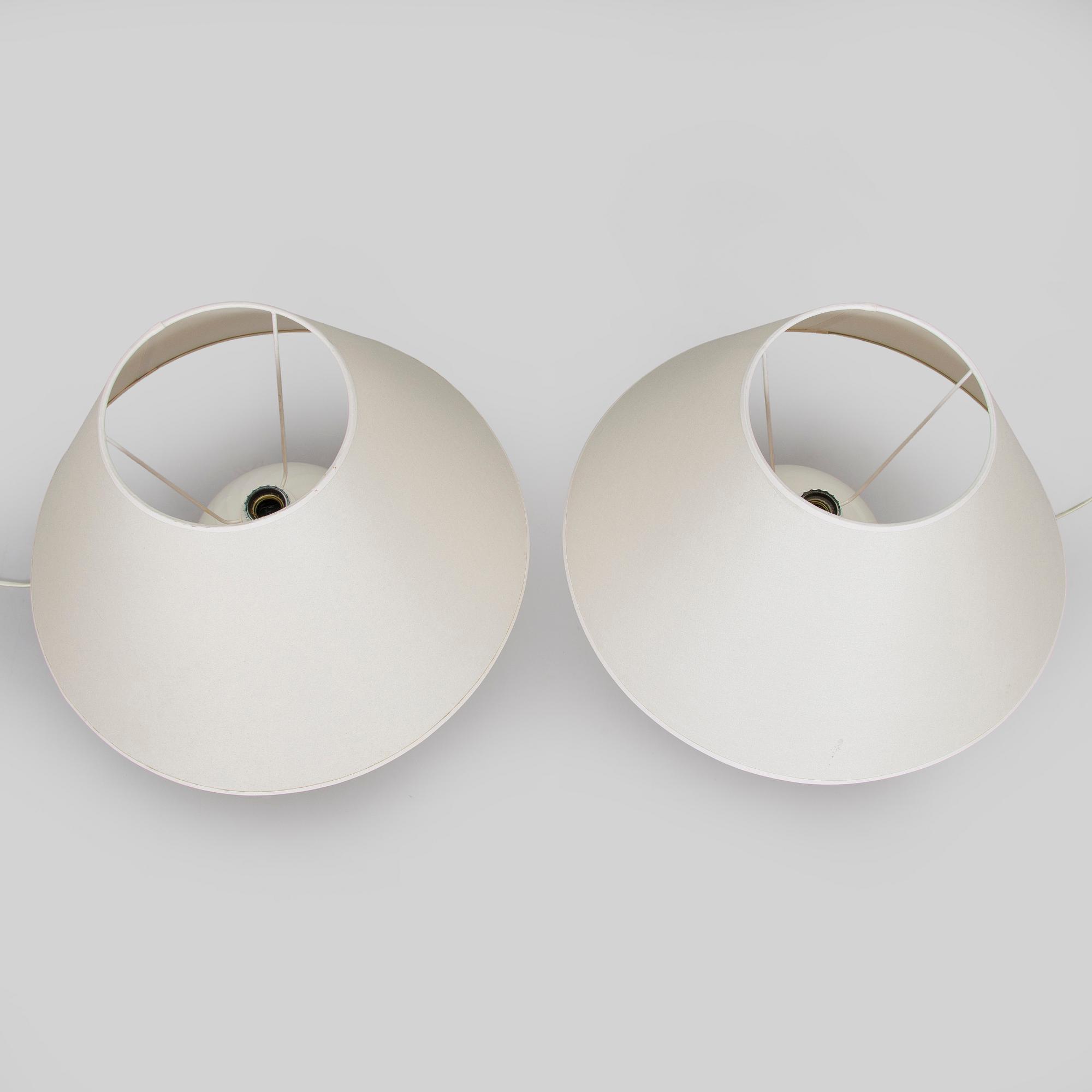 Bordslampor, ett par, DaVinci, Italien 1900-talets senare hälft.