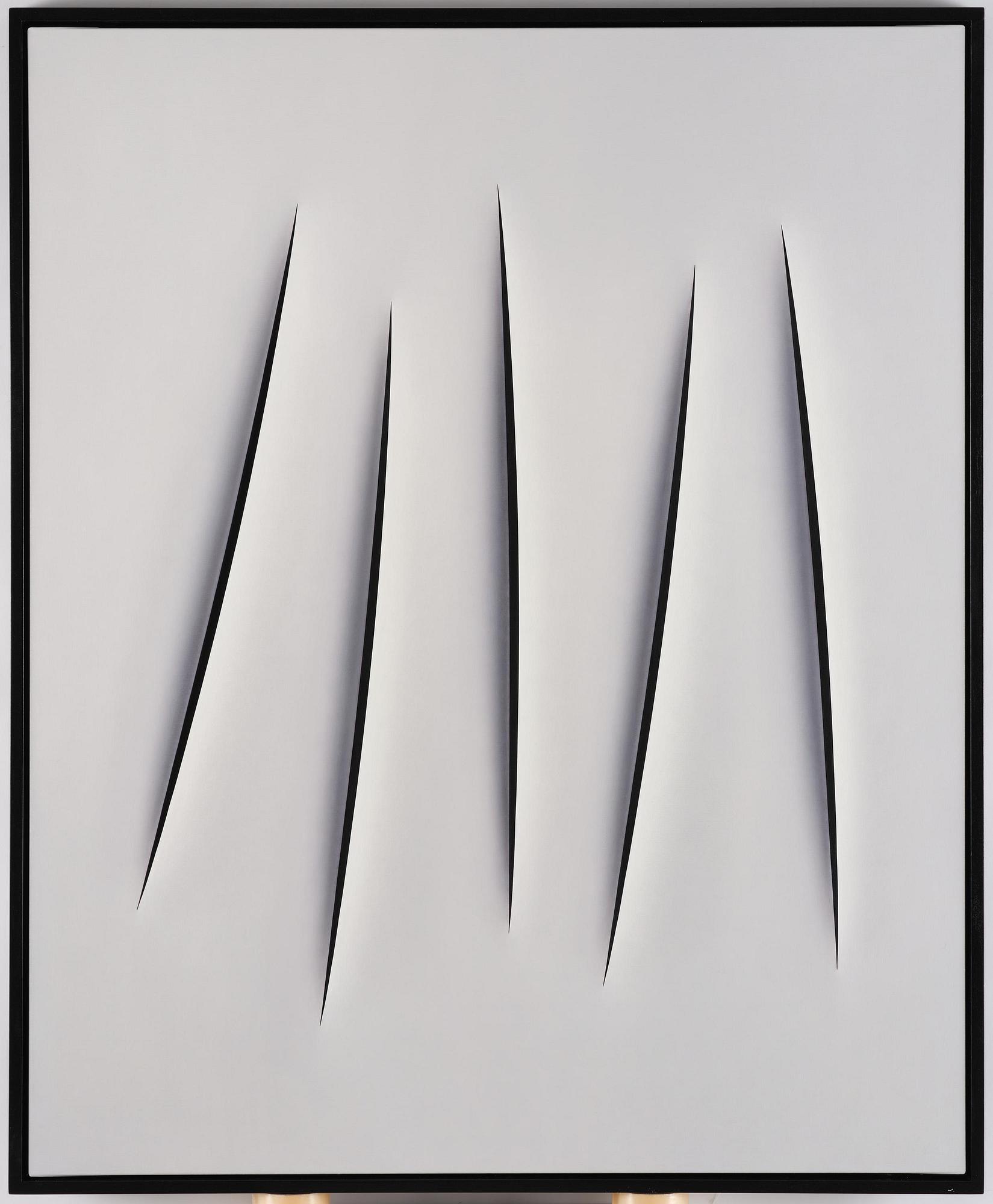 Ralf Arzt, "Trompe l'oeil Hommage à Fontana 2.0 V".