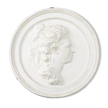 Portrait medallions, a pair, after Johan Tobias Sergel (Sweden 1740–1814),