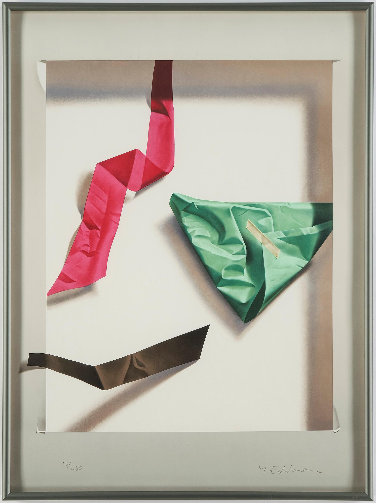 YRJÖ EDELMANN, färglitografi, 1996, signerad 93/250.