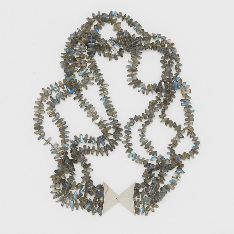 Kristian Nilsson, a sterling and labradorite collier, Stockholm 1984.