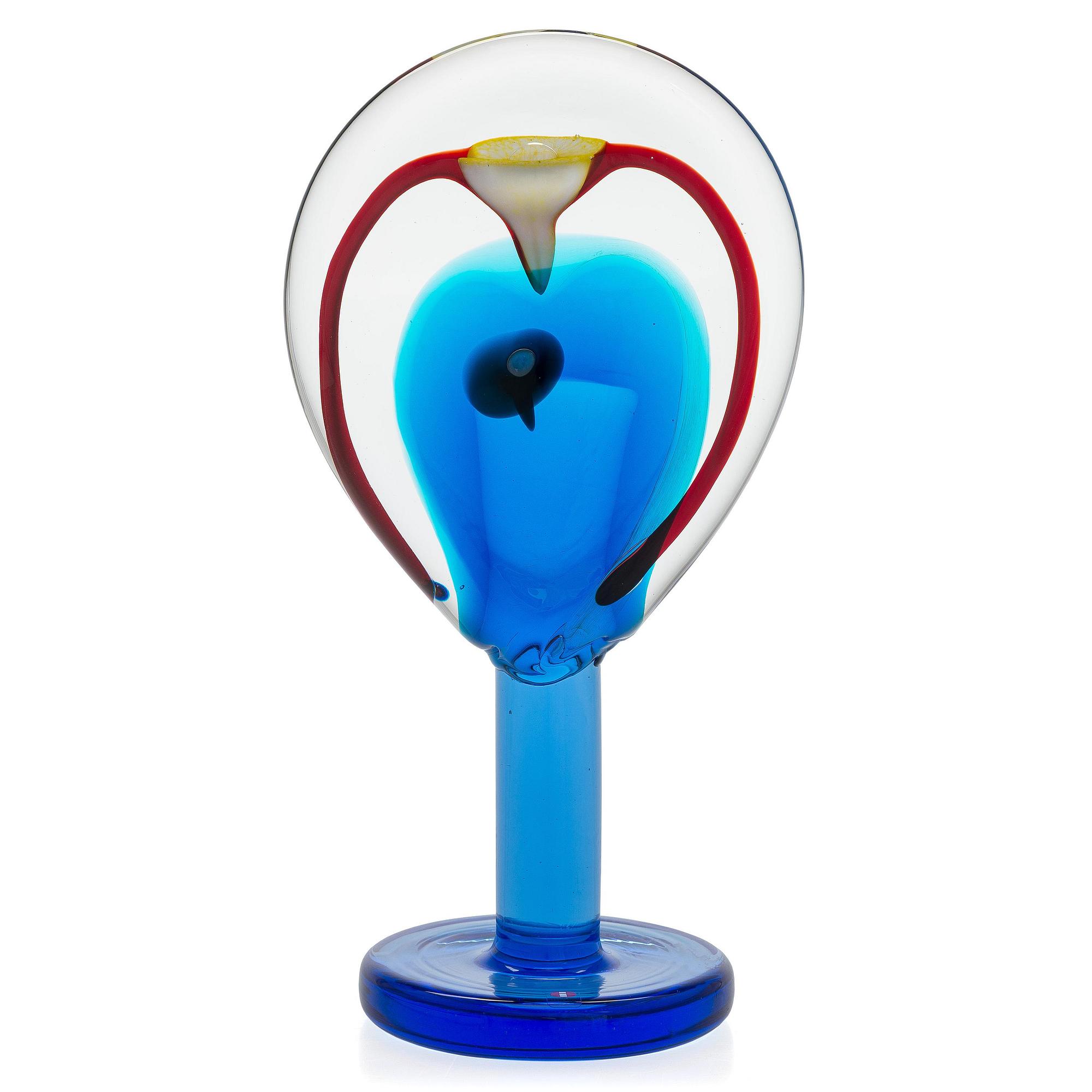 Oiva Toikka, skulptur, "Lollipop", signerad Oiva Toikka, Nuutajärvi 2004 135/200.