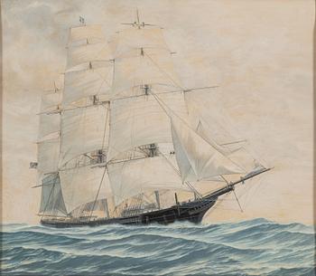 CARL HENDEL FRIBERG, watercolour, signed and dated -54.