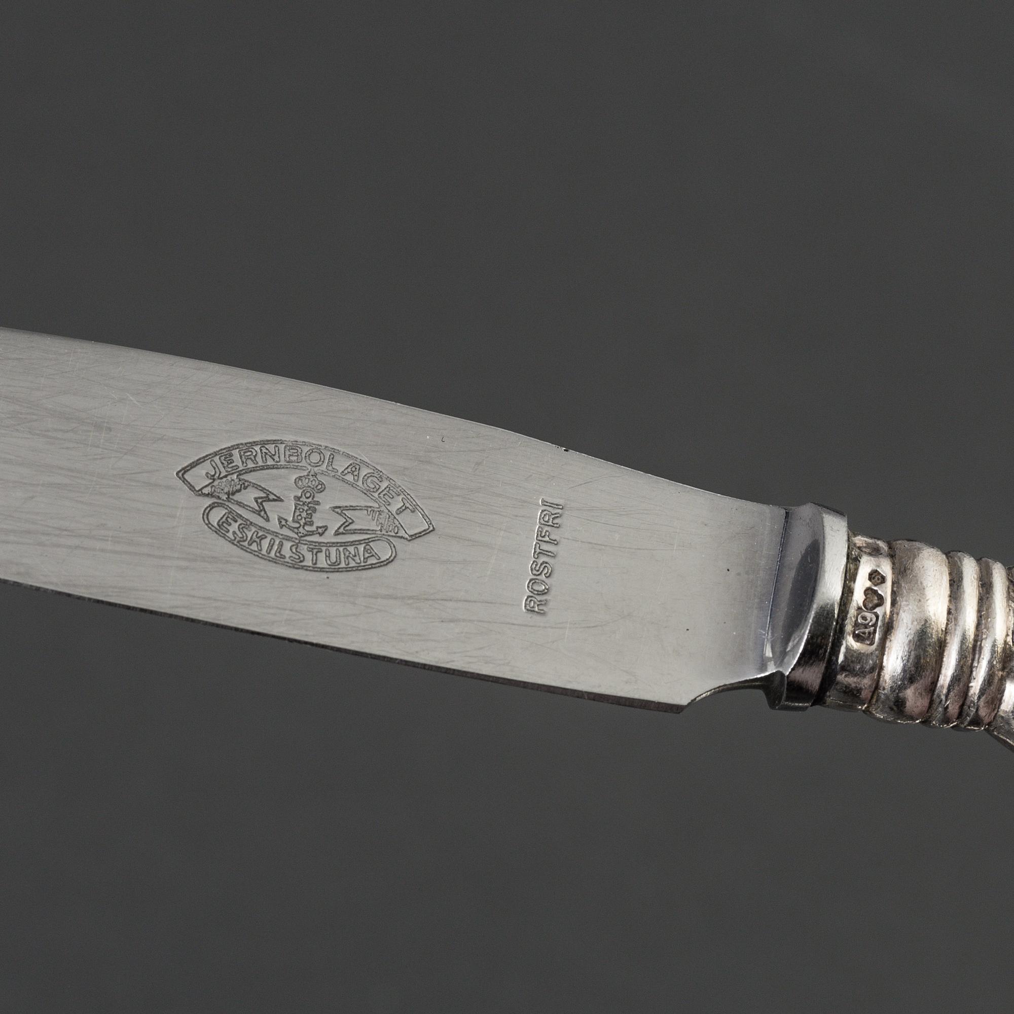 A set of 75 pieces model "Olga" silver flatware, including GAB  Stockholm, 20th century.