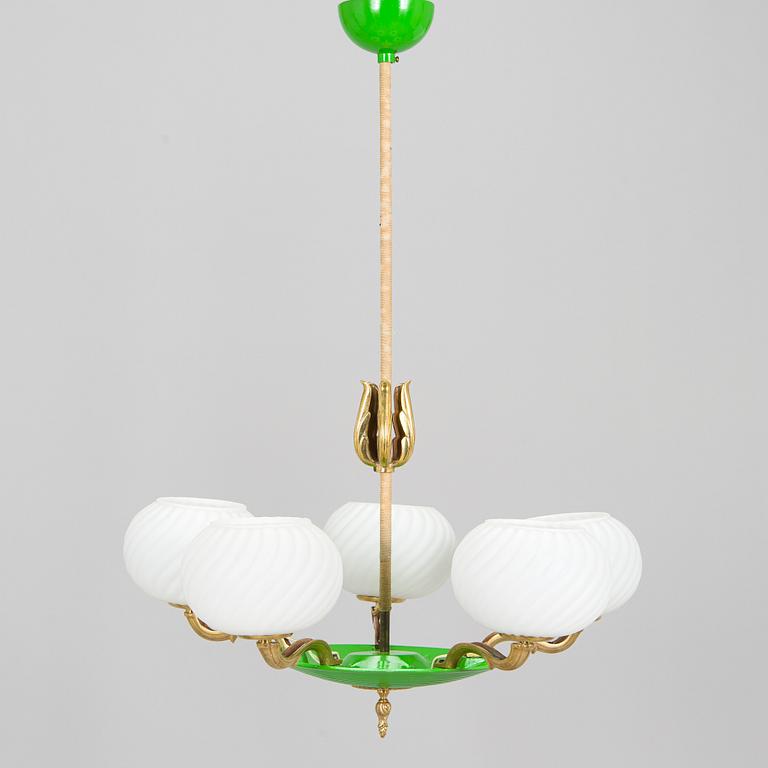 Paavo Tynell, a 1930s chandelier '1374/5 for Taito.