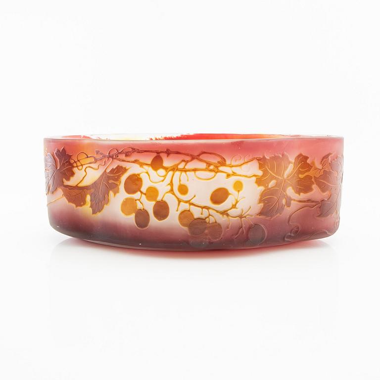 Emile Gallé, bowl Art Nouveau Nancy, France early 20th century.