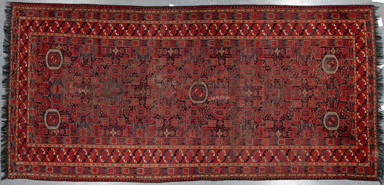 MATTA, antik, 1800-talets mitt, Bechir, Turkmenistan. Ca. 380x185.