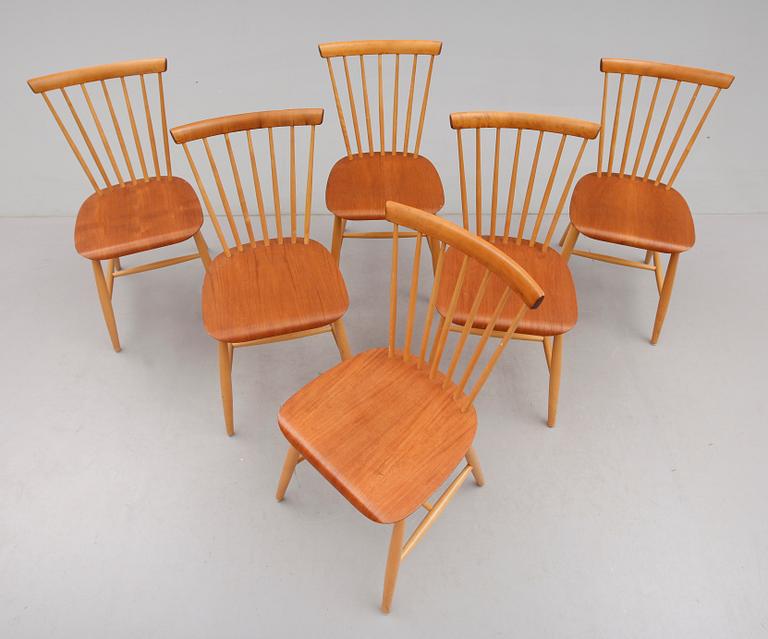 STOLAR, 6 st, märkta SM, 1900-talets mitt.