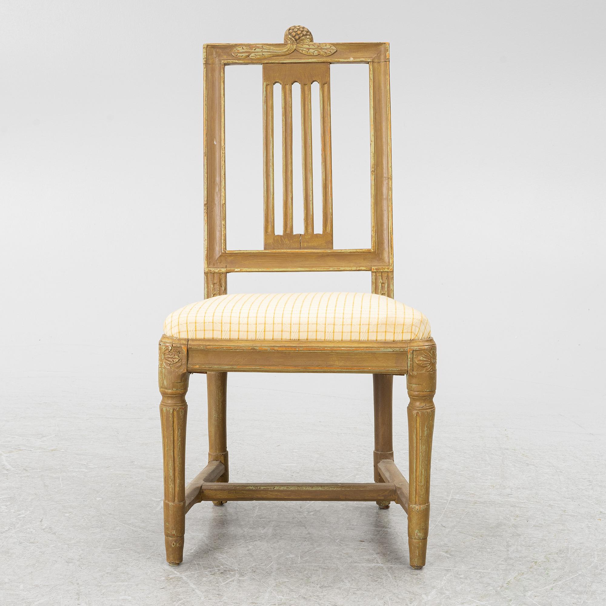 Chair, Gustavian, late 18th century.