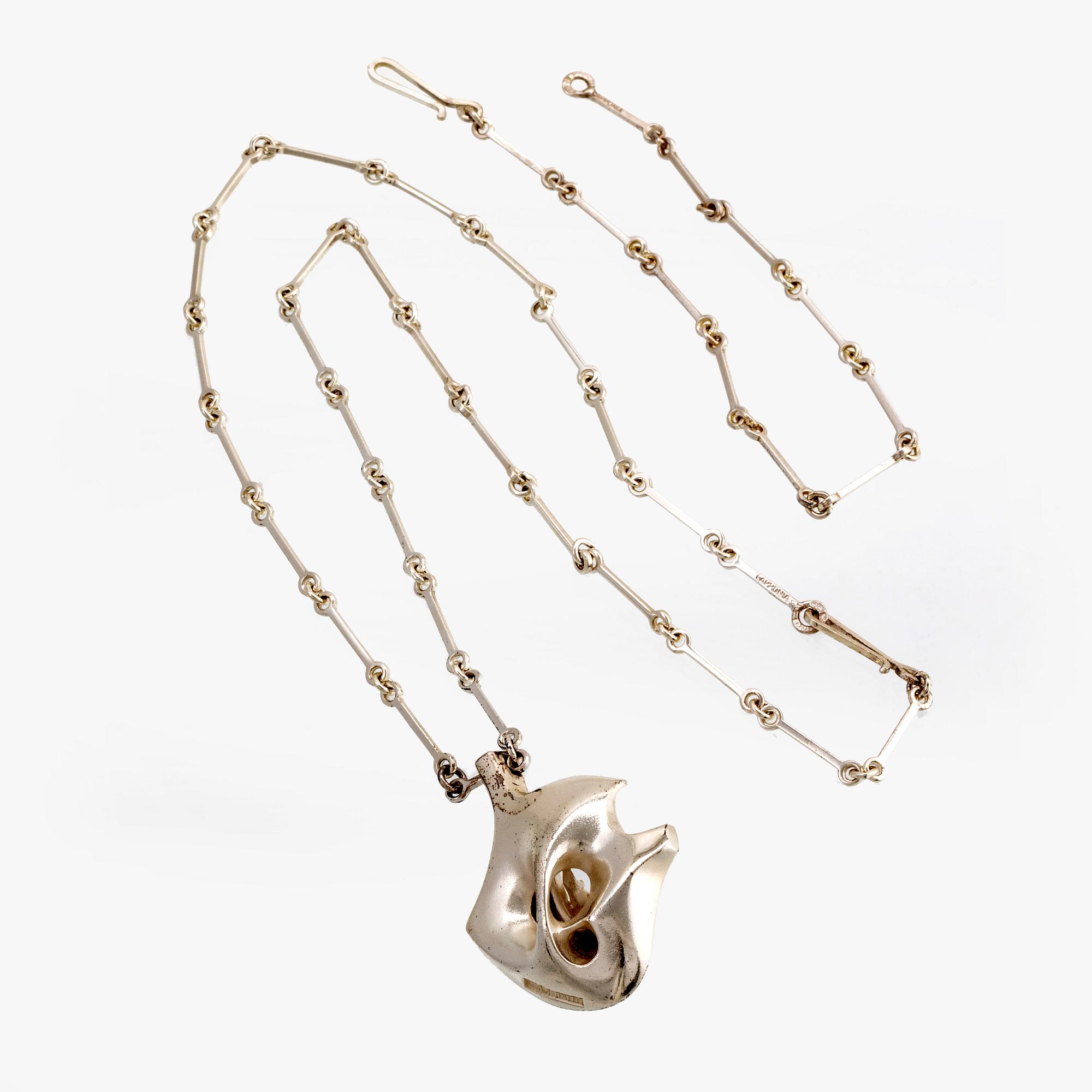 Björn Weckström, "Augria", a sterling silver necklace, Lapponia 1977.
