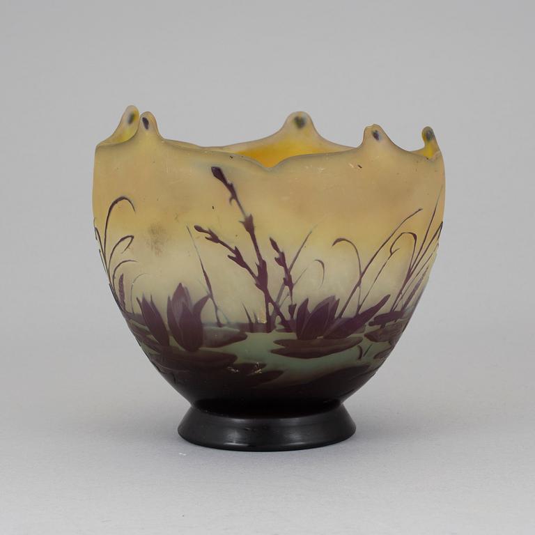 A bowl by Emile Gallé.