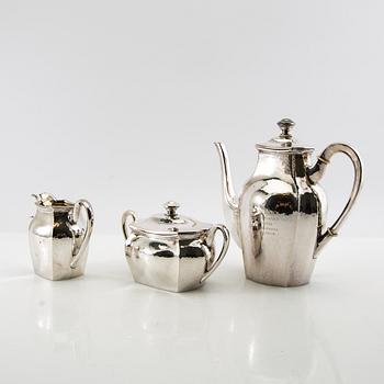Coffee service 3 dl 1920s silver plate.