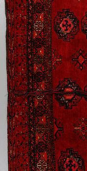 SÄCK, Tekke, Turkmenistan, troligen semiantik, ca 178 x 108 cm. Bag, Tekke, Tukrmenistan,  MORE THAN 50 YEARS OLD.
