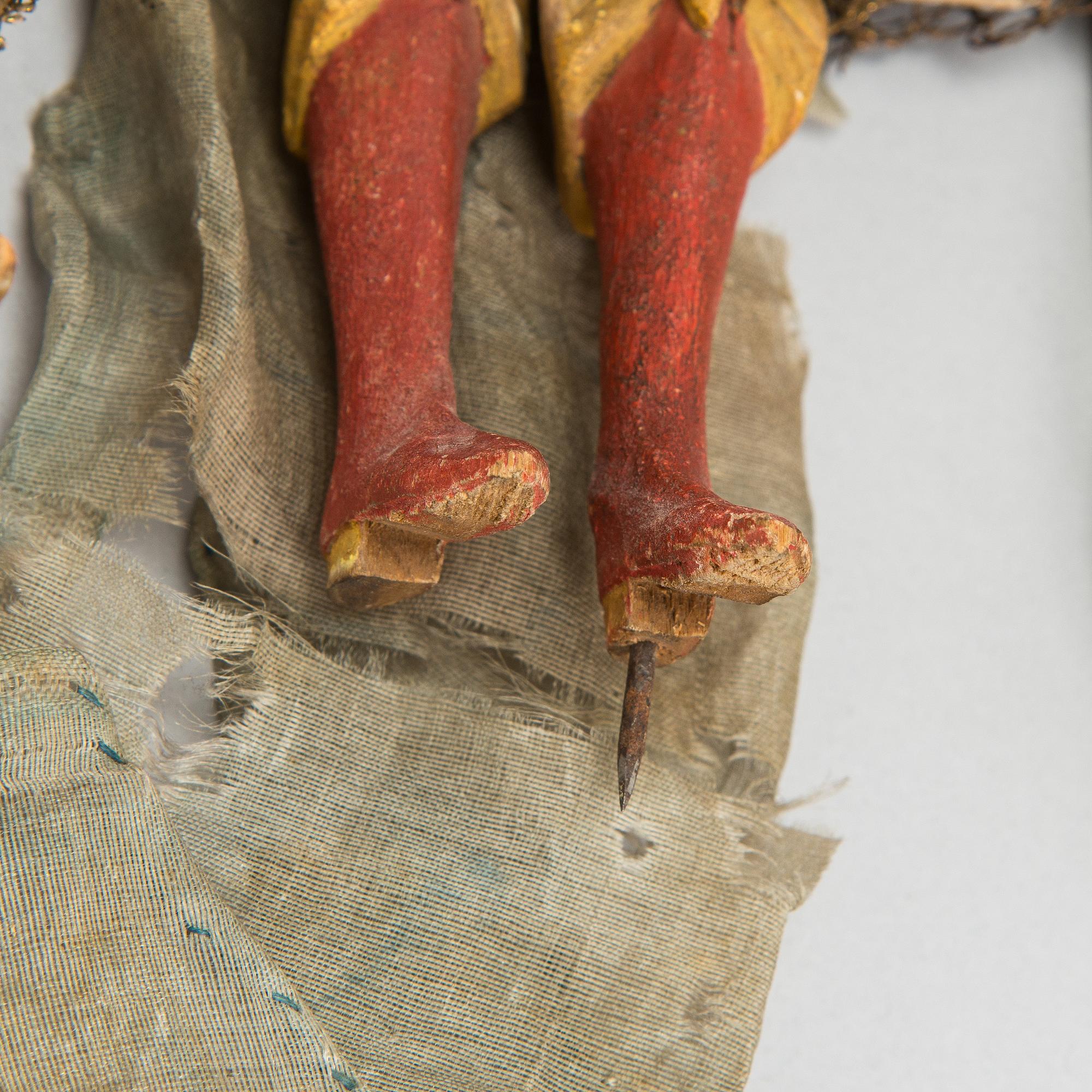 Dolls, 3 pcs, possibly Italy 18th/19th century.