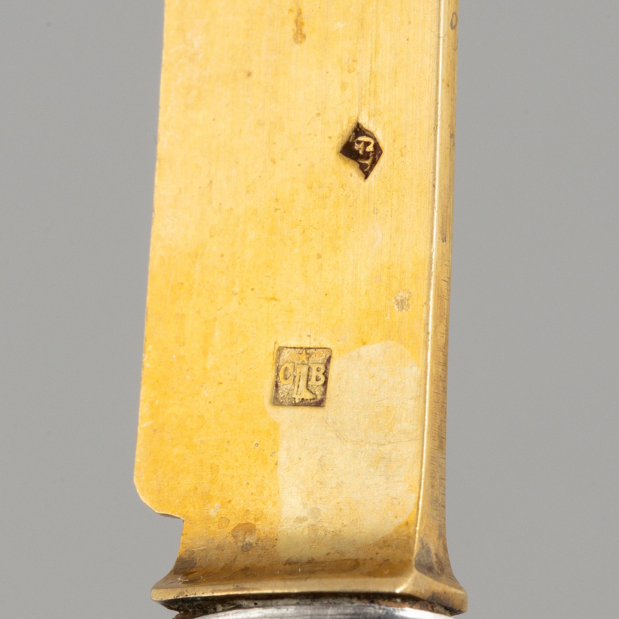 A set of French silver escargot forks, mark of Charles Barrier, Paris, active 1905-23 (18 pieces).