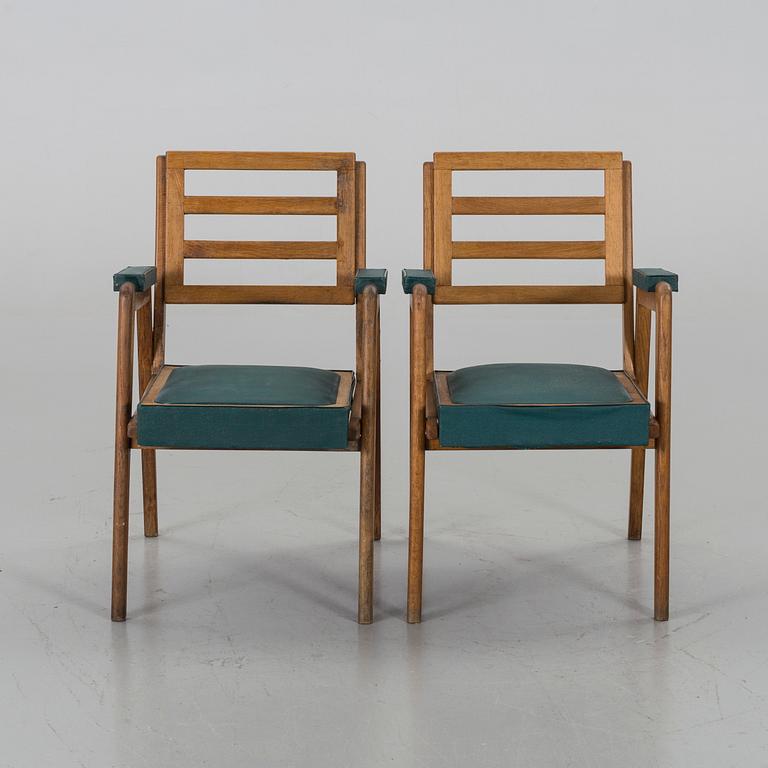 A PAIR OF ARMCHAIR, MID 20TH CENTURY,