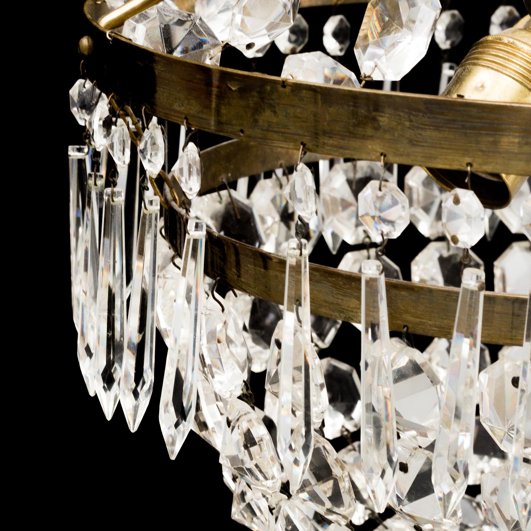 A Gustavian style ceiling lamp, first half of the 20th century.