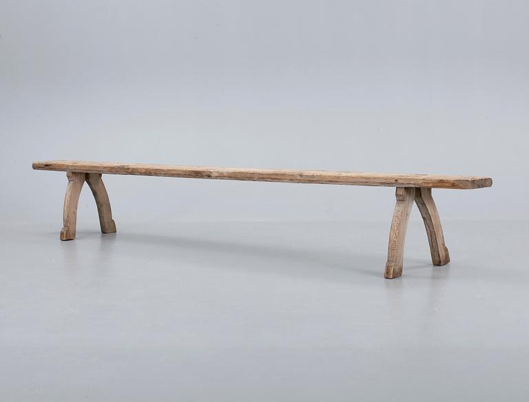 LÅNGBÄNK, allmoge. Hälsingland, 1700/1800-tal.