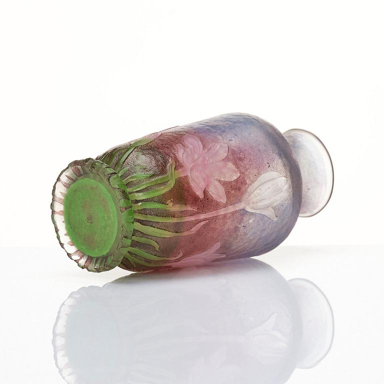 Daum, an Art nouveau cameo glass vase, Nancy, France.