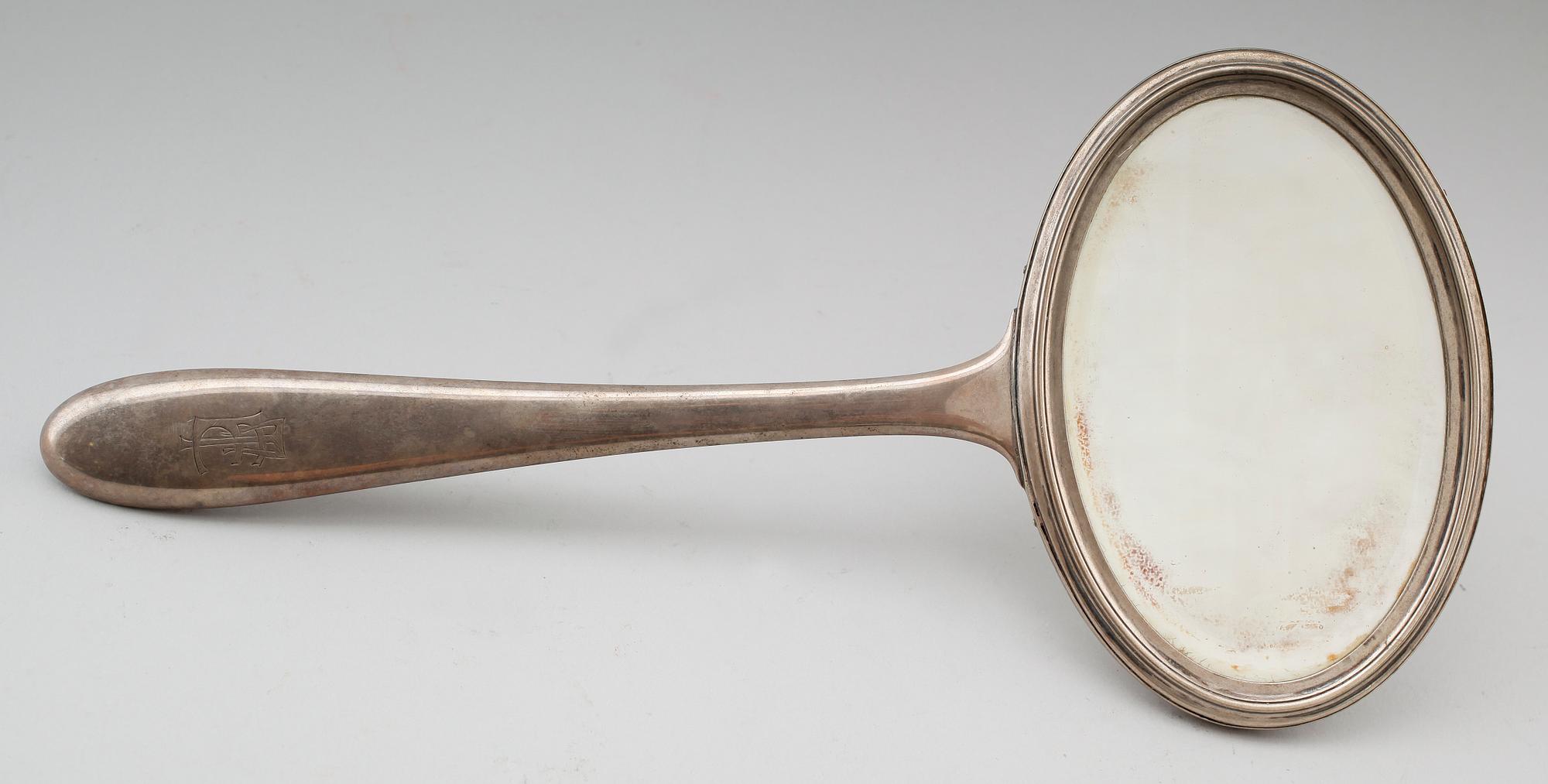 HANDSPEGEL, silver, G.A.B, 1919.