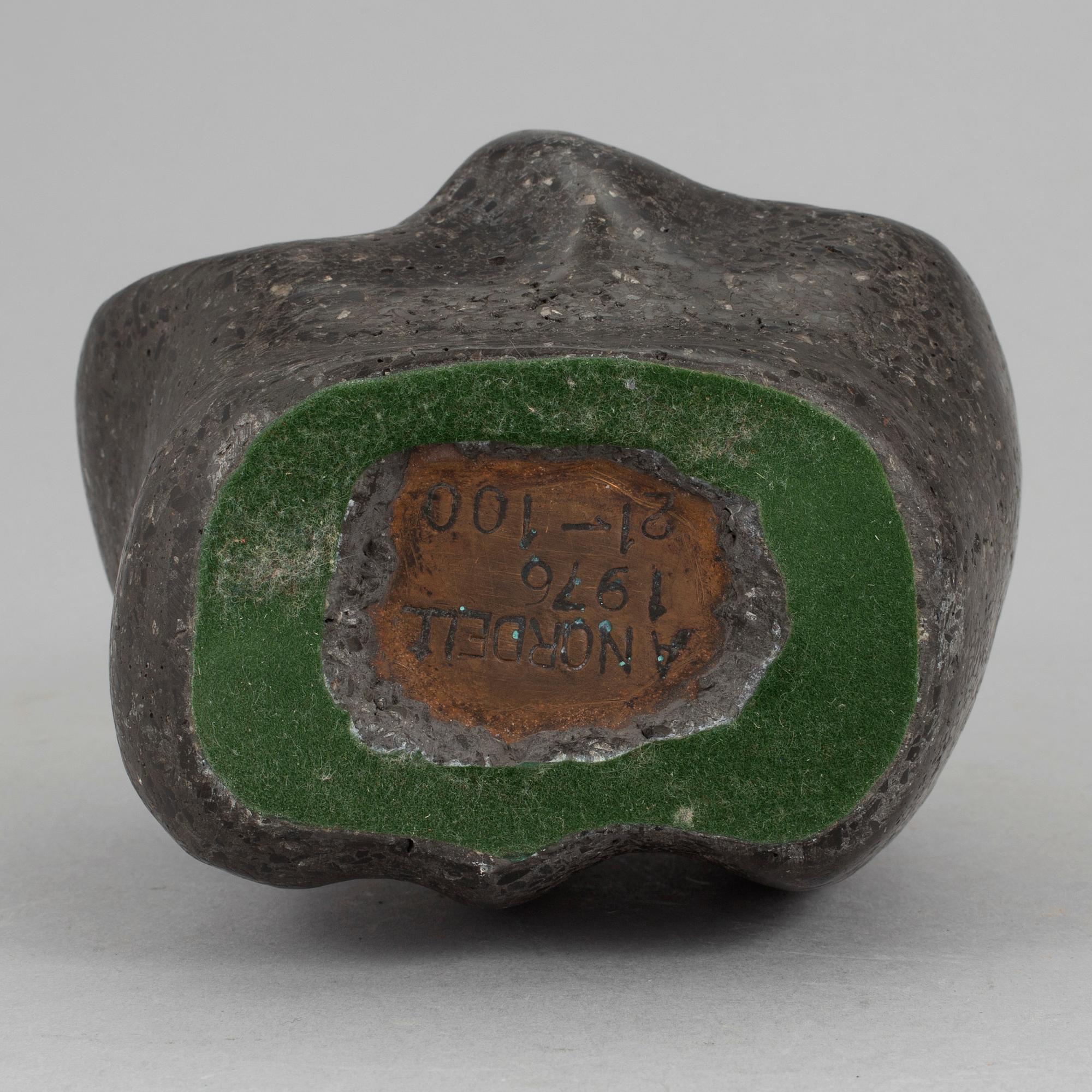 A Axel Nordell sculpture, signed, dated 1976 and numbered 21/100.