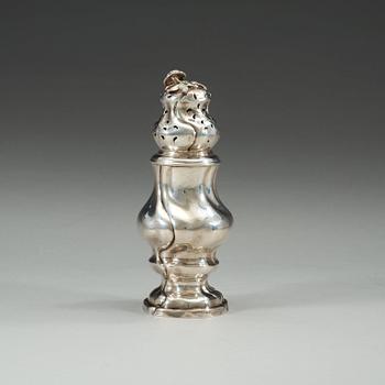 A Baltic 18th century silver sugar-caster, makers mark of Jacob Johann Öhrmann (1775-1816), Reval.