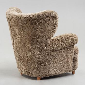 SVENSK FORMGIVARE, fåtölj, 1940-50-tal.