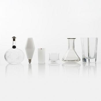 Tapio Wirkkala, glas, 15 delar, mestadels Iittala, Finland.