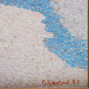 Gustaf Fjaestad, Tracks in deep snow.