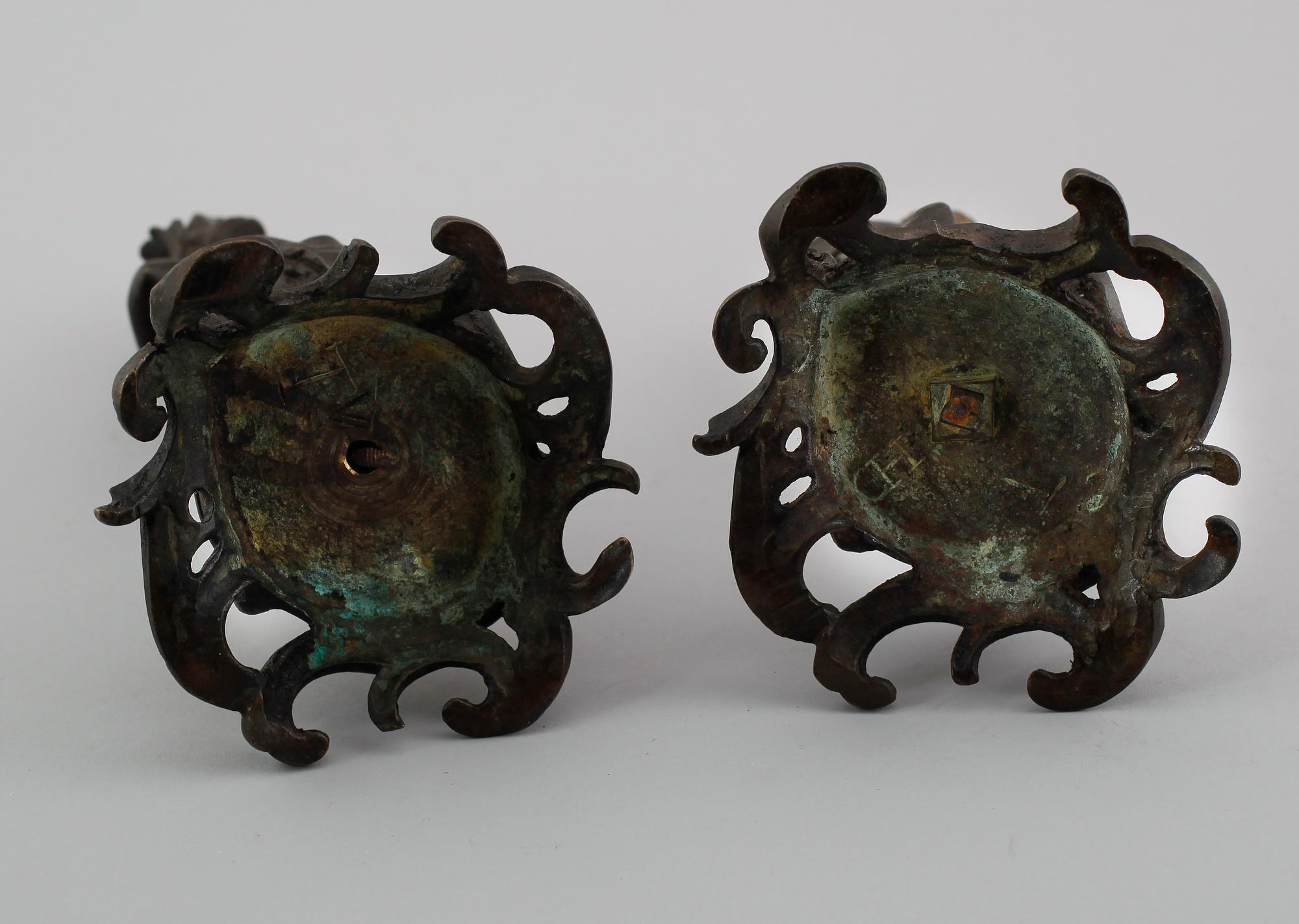 SKULPTURER, 1 par, järn, England, 1800-tal.