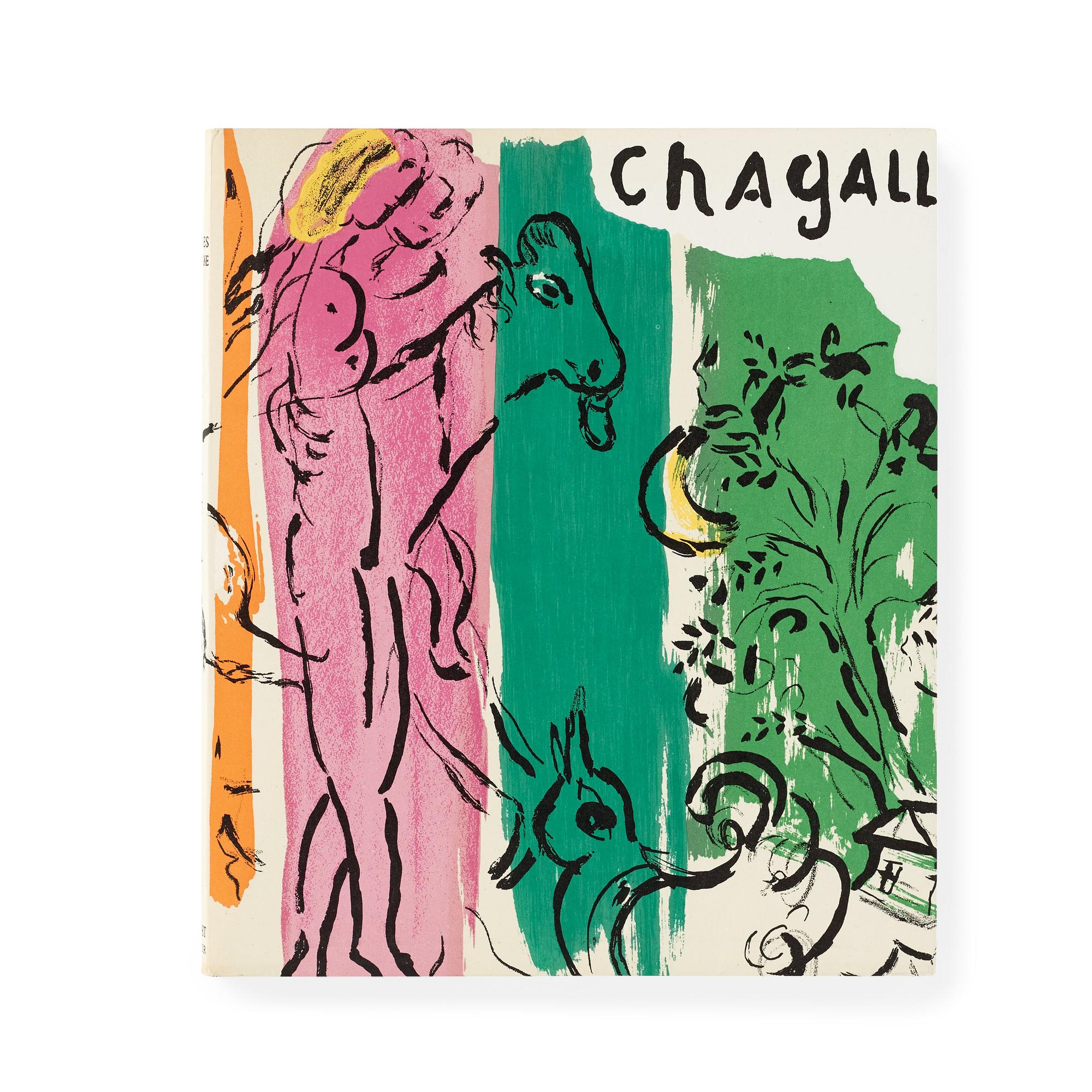 Marc Chagall, MARC CHAGALL, Book "Chagall" by Jacques Lassaigne and with 15 lithographs.