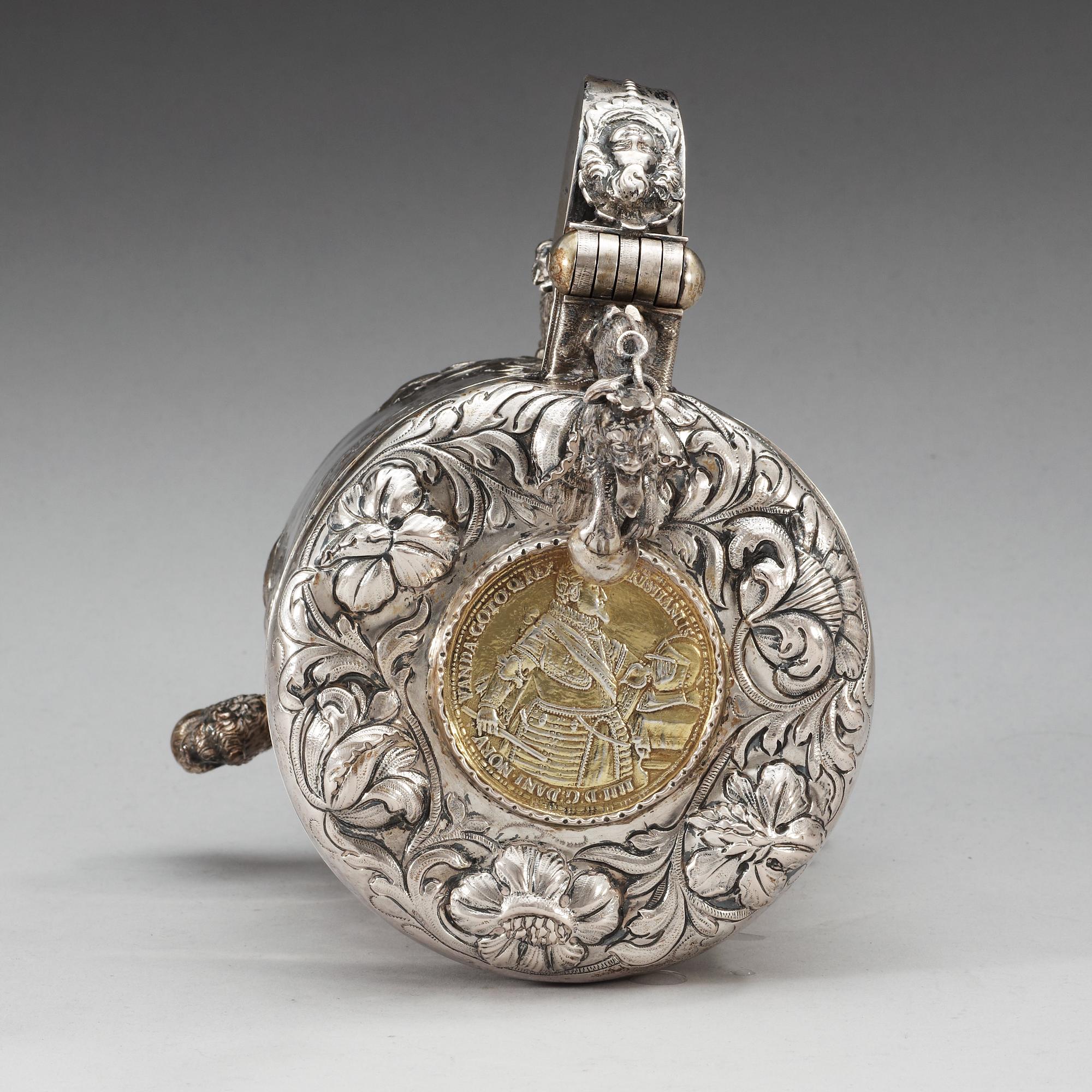 DRYCKESKANNA, av Thore Sörensen, Aalborg (1704-1732). Barock.