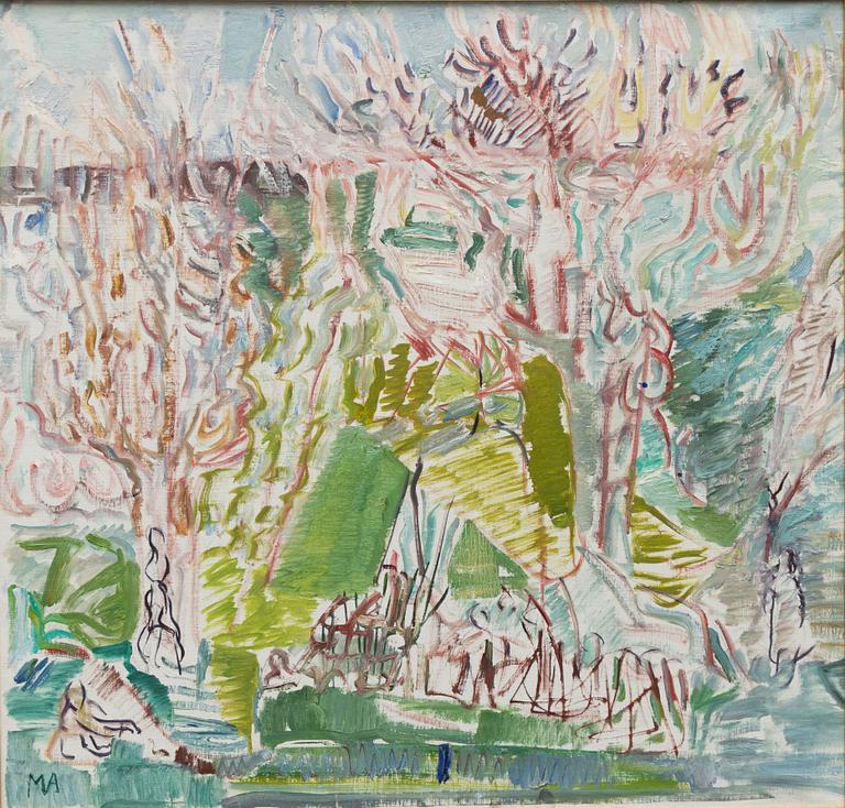 Maj Arnell, Landscape with Trees.