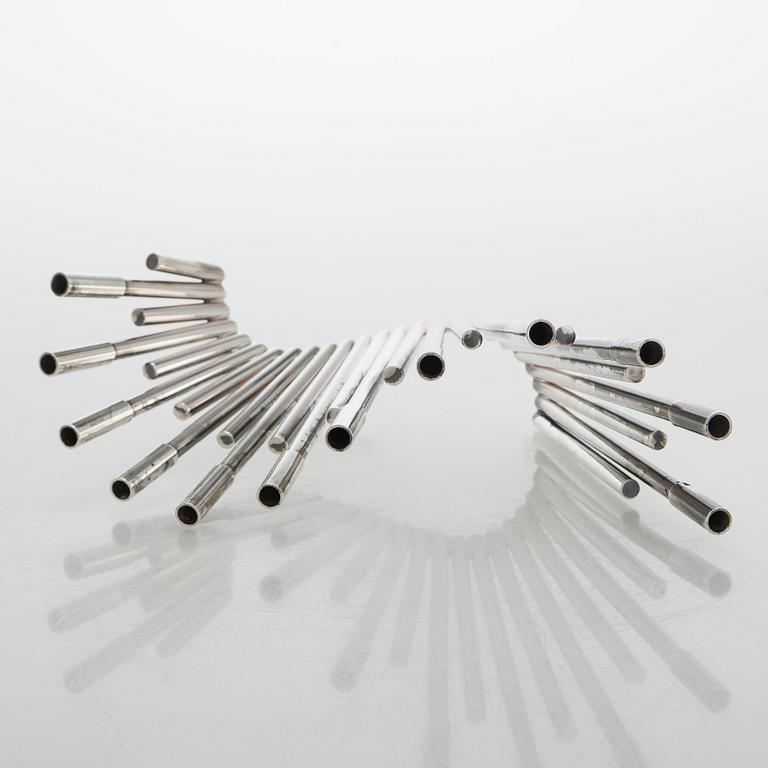 Carl F. Christiansen, candelabrum, silver-plated, Denmark 1960s.