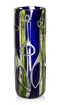 726. A Vicke Lindstrand glass vase, Kosta 1960's-1970's.