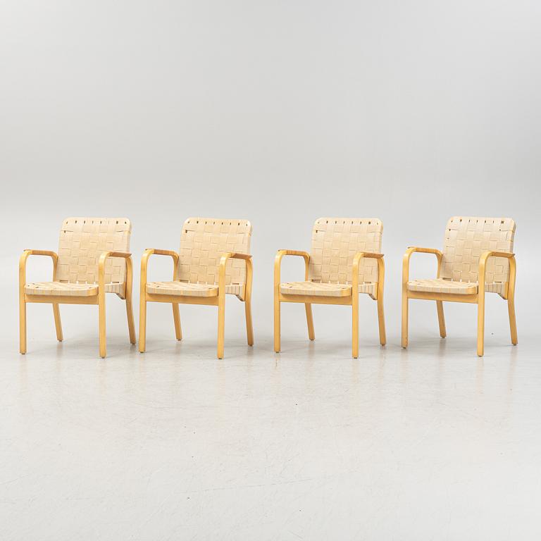 Alvar Aalto, armchairs, 4 pcs, model 45, Artek, Finland.