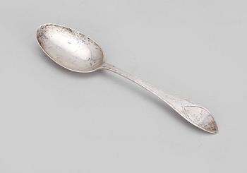 RAGUSKED samt SKED, silver, Europa resp C Hellström, Danmark, 1800/1900-tal. Tot vikt ca 176g.