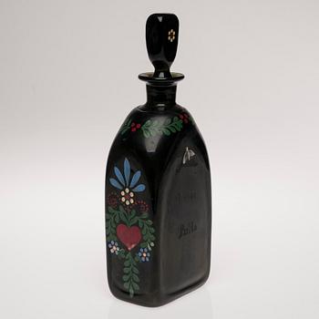 FLASKA, glas, 1800-tal.