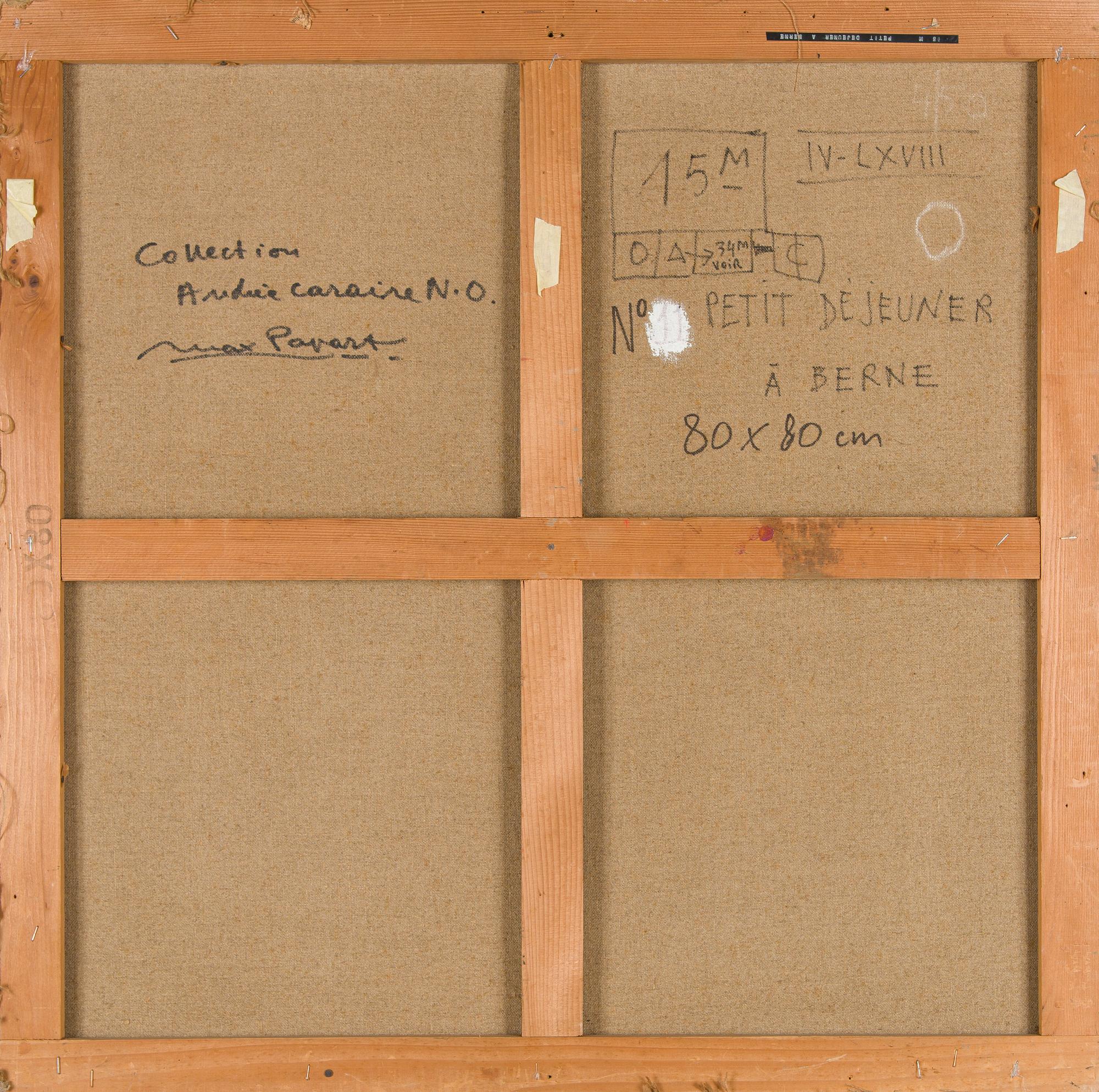 Max Papart, "Petit déjeuner à Berne" (Frukost i Bern).